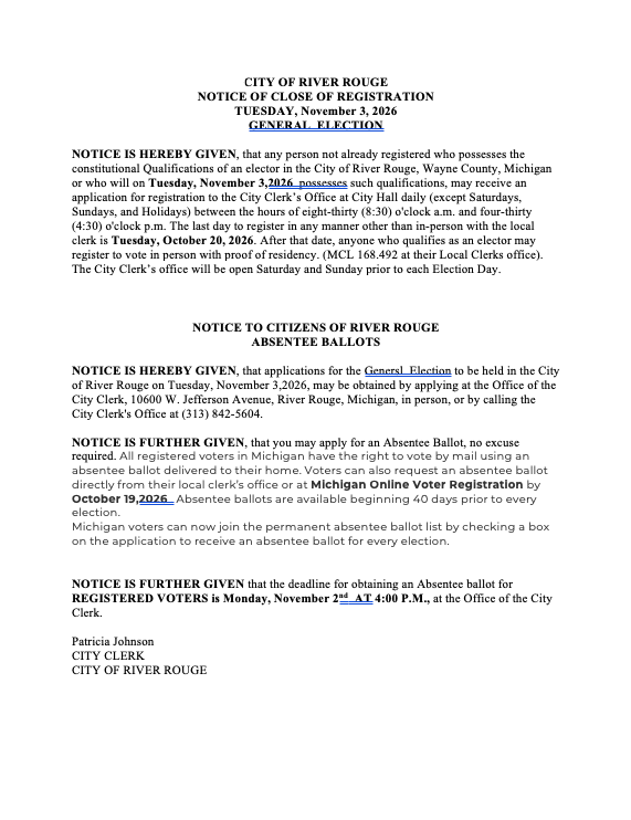Election 2026 Information Page 2